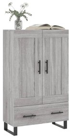 vidaXL Ντουλάπα Γκρι Sonoma 69,5 x 31 x 115 εκ. από Επεξεργασμένο Ξύλο