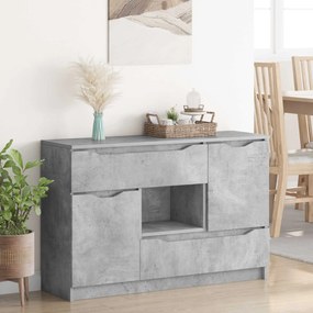 vidaXL Πλαϊνό γραφείο Σκυρόδεμα Γκρι 100 x 30 x 65,6
