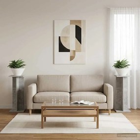 vidaXL Βάση φυτών 2 τμχ. Σκυρόχρωμο Γκρι 25 x 25,5 x 60,5 εκ.
