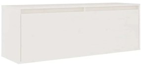 vidaXL σετ ντουλάπι τηλεόρασης 3 τεμαχίων Λευκό μασίφ ξύλο πεύκο