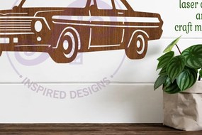 Intra απο ξύλο plywood 3mm-4mm πάχος - Κλασικό σχέδιο επιγραφής αυτοκινήτου 3, Δίασταση 40x50 cm INTRAFABR-98433868