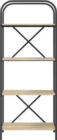 vidaXL Ράφι Βιβλίων Δρύς Sonoma 60 x 30 x 146 εκ Επεξεργασμένο ξύλο