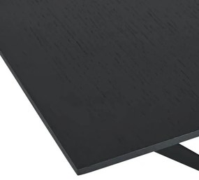 Tokyo Dining Table Black Oak 200/250x100