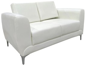 Καναπές Διθέσιος ArteLibre ELFRIC Λευκό PU 142x81x81cm
