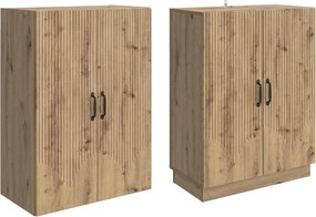 vidaXL Σέτ Ντουλαπιών 2 τμχ. Artisan Δρυς Επεξεργασμένο Ξύλο