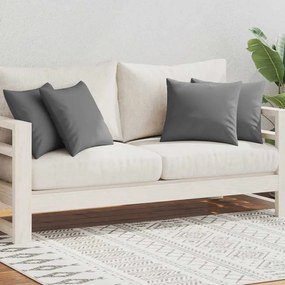 vidaXL Μαξιλάρια Εξωτερικού Χώρου 4 τεμ. Γκρι 45 x 45 εκ.