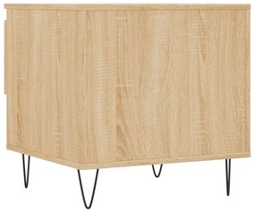 Τραπέζι Σαλονιού Sonoma Δρυς 50x46x50 εκ. Επεξεργασμένο Ξύλο - Καφέ