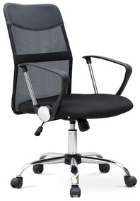 Καρέκλα γραφείου Franco Megapap με ύφασμα Mesh χρώμα μαύρο 59x57x95/105εκ.-GP040-0002,1