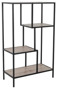 Liberta PLEGMA ΒΙΒΛΙΟΘΗΚΗ SONOMA ΜΑΥΡΟ 69x33xH113,5cm 69x33xH113,5cm 28-0183