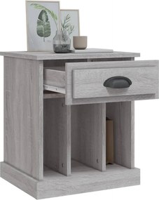vidaXL Κομοδίνα 2 Τεμ. Γκρι Sonoma 43x36x50 εκ.