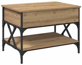 vidaXL Τραπεζάκι σαλονιού Artisan Oak 70x50x50εκ Επεξεργασμένο ξύλο