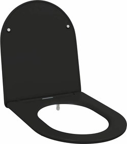 vidaXL Λεκάνη Μαύρο 47 x 36 x 3,4 εκ Δυροπλάστ