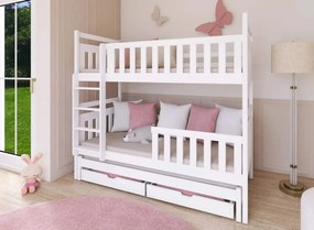 KLARA 90x200 white bunk bed Lano Furniture