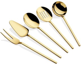 Σετ Σερβιρίσματος Carre (Σετ 5Τμχ) 645DRM1108 Gold Hermia Stainless Steel