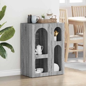 vidaXL Πλαϊνό γραφείο ELST Γκρίζο Σονομα 59 x 35 x 80.5 εκ.