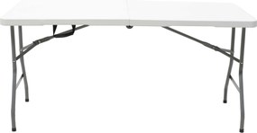 Τραπέζι catering Rodeo pakoworld πτυσσόμενο-βαλίτσα λευκό 183x76x74εκ