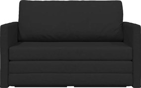 vidaXL Κρεβάτι καναπές 110cm Μαύρο ύφασμα