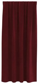 vidaXL Κουρτίνες με κουρτίνες 2 pcs Μπορντό 140 x 175 cm Βελούδο