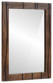 vidaXL Καθρέφτης Μπάνιου 50x70x3 εκ. Μασίφ Ξύλο Μάνγκο