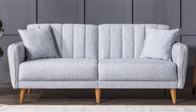 3-Seat Sofa-Bed Aqua - Grey Grey