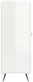 vidaXL Ντουλάπι Γυαλιστερό Λευκό 69,5x34x90 εκ. Επεξεργασμένο Ξύλο