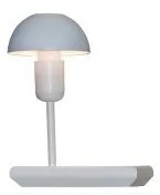 Απλίκα Φωτιστικό Τοίχου 1xE27 Reading Light Ράφι 20cm Αριστερά Φωτιστικό Rowan Homelighting-77-4409-Λευκό 77-4409
