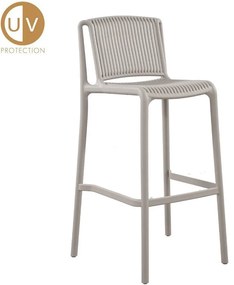 Σκαμπό Bar Polly 26-0084 42x50x100.5 Light Grey