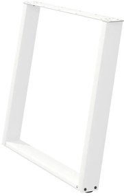vidaXL Πόδια Τραπεζαρίας σε Σχήμα U 2 τεμ. Λευκά 90x(72-73) εκ. Ατσάλι