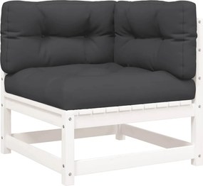 vidaXL Patio Sofa White Pine