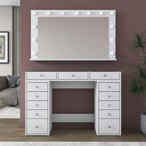 Τουαλέτα Μακιγιάζ Λευκό CABREDO 120x44.5x79.8