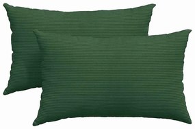 vidaXL Μαξιλάρι Καναπέ 2 pcs Σκούρο Πράσινο 50 x 30 cm