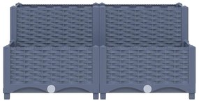 vidaXL Ζαρντινιέρα 80 x 80 x 38 εκ. από Πολυπροπυλένιο