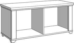 Έπιπλο Εισόδου Valencia KOM Λευκό - Artisan Oak - Λευκό Μάτ 103,5x41x47,5 εκ.