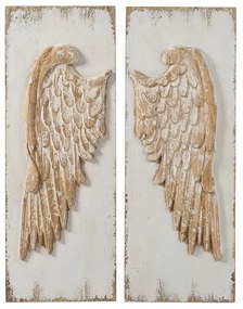 Πίνακας ξύλινος ανάγλυφος Wings Σετ/2 - 44996-DS - 44996-DS