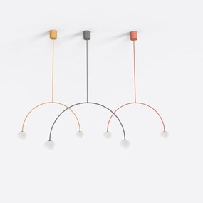 Κρεμαστό Φωτιστικό Riga 50 cm Μαύρο