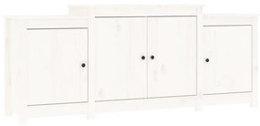 vidaXL Μπουφές Λευκός 164 x 37 x 68 εκ. από Μασίφ Ξύλο Πεύκου
