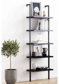 Βιβλιοθήκη Harris μαύρο 70x22x200εκ 60x22x200 εκ.