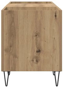 vidaXL Ντουλάπι δίσκων βινυλίου με ράφι Artisan Oak 121 x 38 x 48 cm