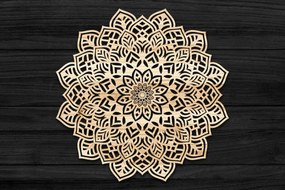Intra απο ξύλο plywood 3mm-4mm πάχος Τρισδιάστατη Mandala Δίασταση 30x30 cm INTRAFABR-69573713
