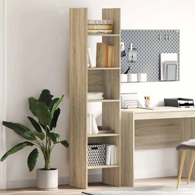 vidaXL Βιβλιοθήκη Χρώμα Sonoma Δρυς 40 x 35 x 180 εκ. από Επεξ. Ξύλο