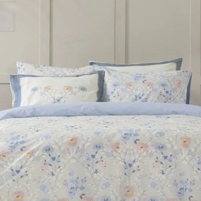 Μαξιλαροθήκες Idylle (Σετ 2τμχ) Blue-Multi Nima 52X72 100% Cotton