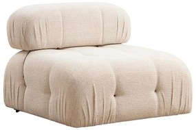 Πολυμορφικός καναπές Divine με ύφασμα σε χρώμα κρεμ 288/190x75εκ - Ύφασμα - 071-001482