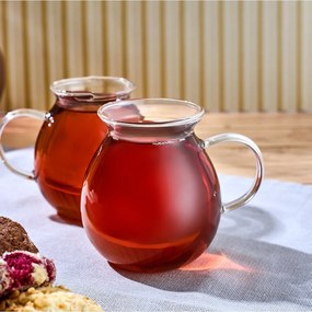Stewehome Σετ 2 τεμαχίων ποτήρια από γυαλί 275 ml Πολύχρωμο