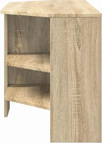 vidaXL ΓωνιακήΒάσηΤηλεόρασης Δρύς Sonoma 102 x 40,5 x 45 εκ