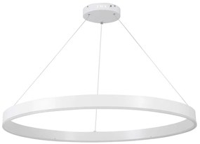 Φωτιστικό Οροφής Venom 61183 Led 75W Φ100cm White GloboStar Αλουμίνιο