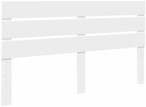 vidaXL Κεφαλάρι με κεφαλάρι Λευκό 200 cm Επεξεργασμένο ξύλο