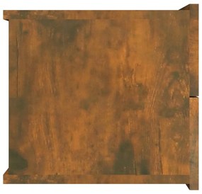 vidaXL Κομοδίνο Καπνιστή βελανιδιά 40x30x30 εκ. από Επεξεργασμένο Ξύλο