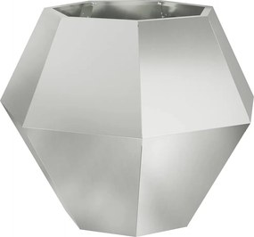 vidaXL Γλάστρα 2 τμχ. Ασημί 75 x 75 x 60 εκ Επικαλυμμένος Χάλυβας