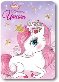 Κουβέρτα Κούνιας Fleece 100x140εκ. Unicorn 24 Pink Digital Print DimCol