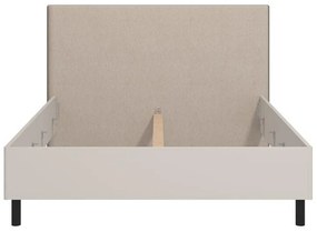 Επενδυμένο Κρεβάτι SERDICA 180 Διπλό Cashmere με Μπέζ Ύφασμα 180x200εκ. 211x214x115 εκ.